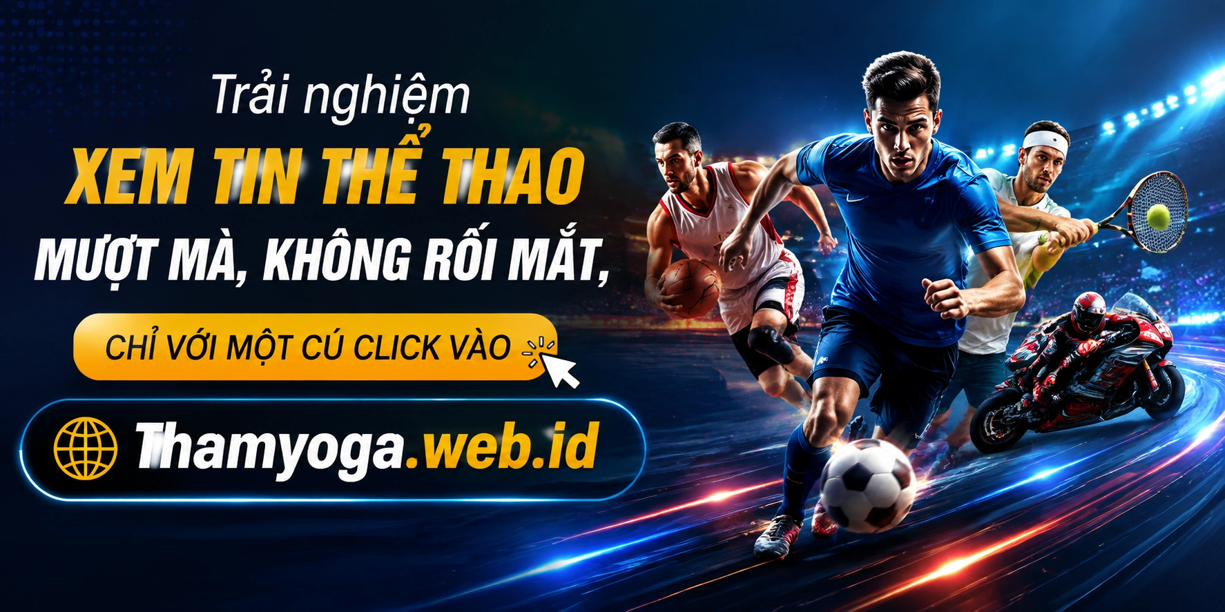 Khung giới thiệu trang chủ thể thao